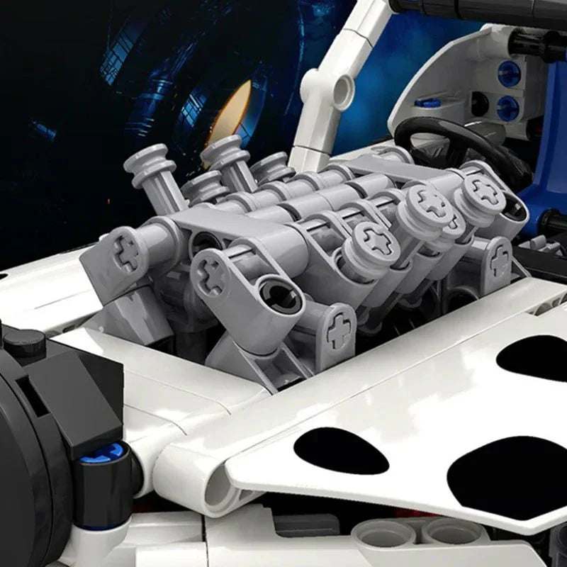 Dalmatian Monster Truck - Building Blocks Set | Power Brickz