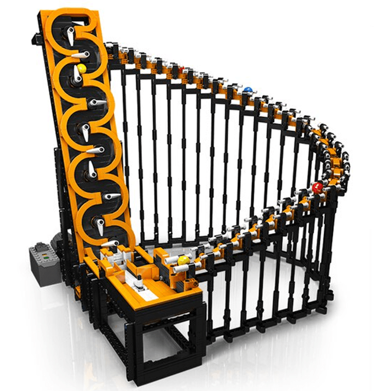 Motorised GBC Harp Track Marble Run - Building Set | Power Brickz