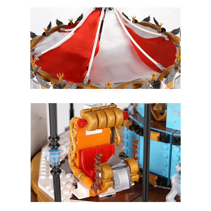 Motorised Merry Go Round - Building Set | Power Brickz