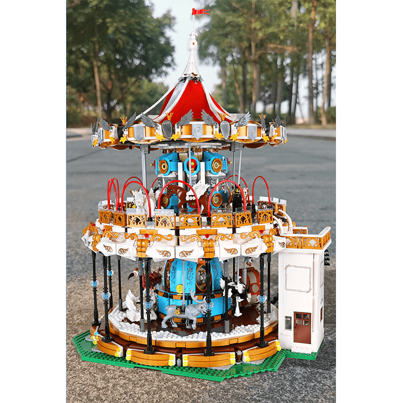 Motorised Merry Go Round - Building Set | Power Brickz