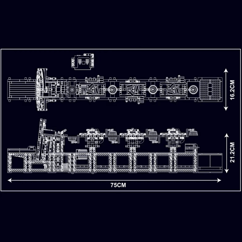 Motorised Passing Buckets GBC - Building Set | Power Brickz