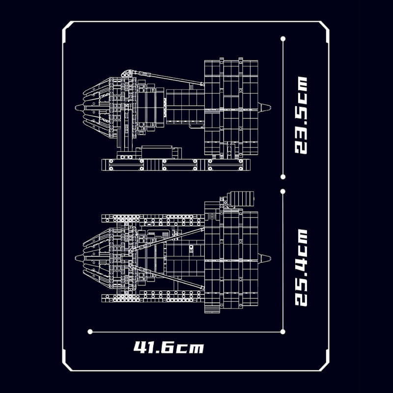 Motorised Turbine Engine - Building Set | Power Brickz