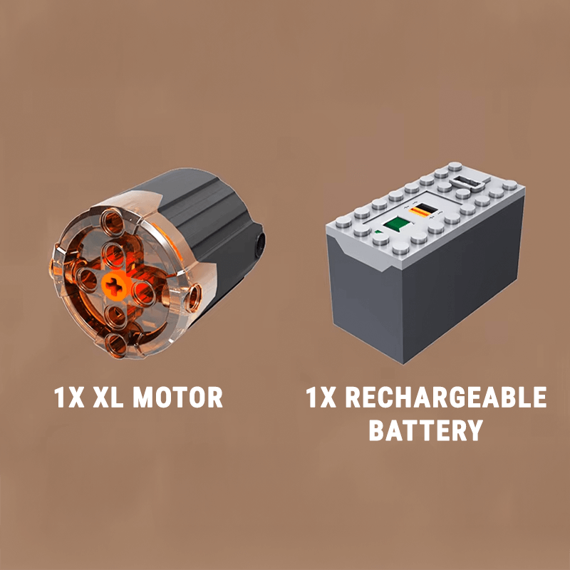 Motorized Flat - 6 Boxer Engine | 608pcs - Power Brickz