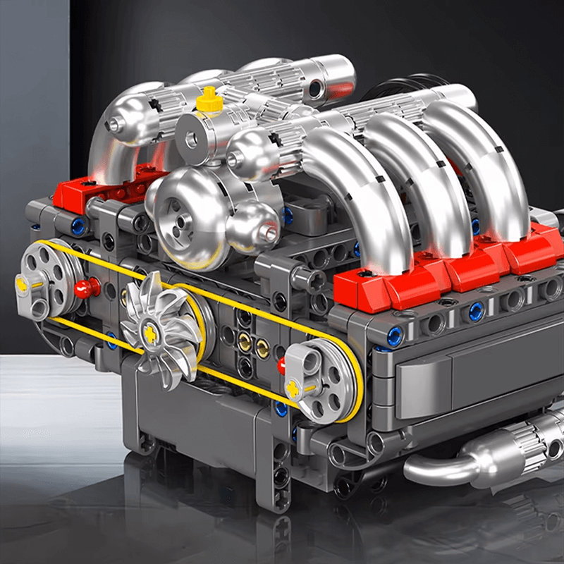 Motorized Flat - 6 Boxer Engine | 608pcs - Power Brickz