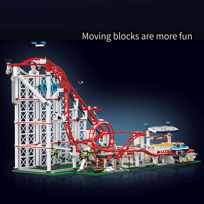 Motorized Looping Roller Coaster | 3646pcs - Power Brickz