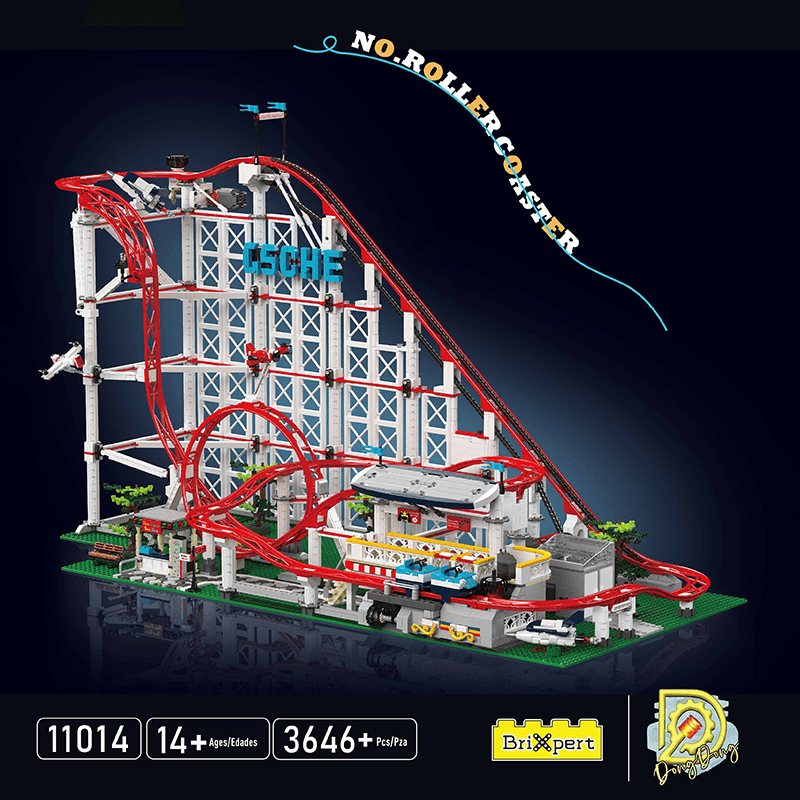 Motorized Looping Roller Coaster | 3646pcs - Power Brickz