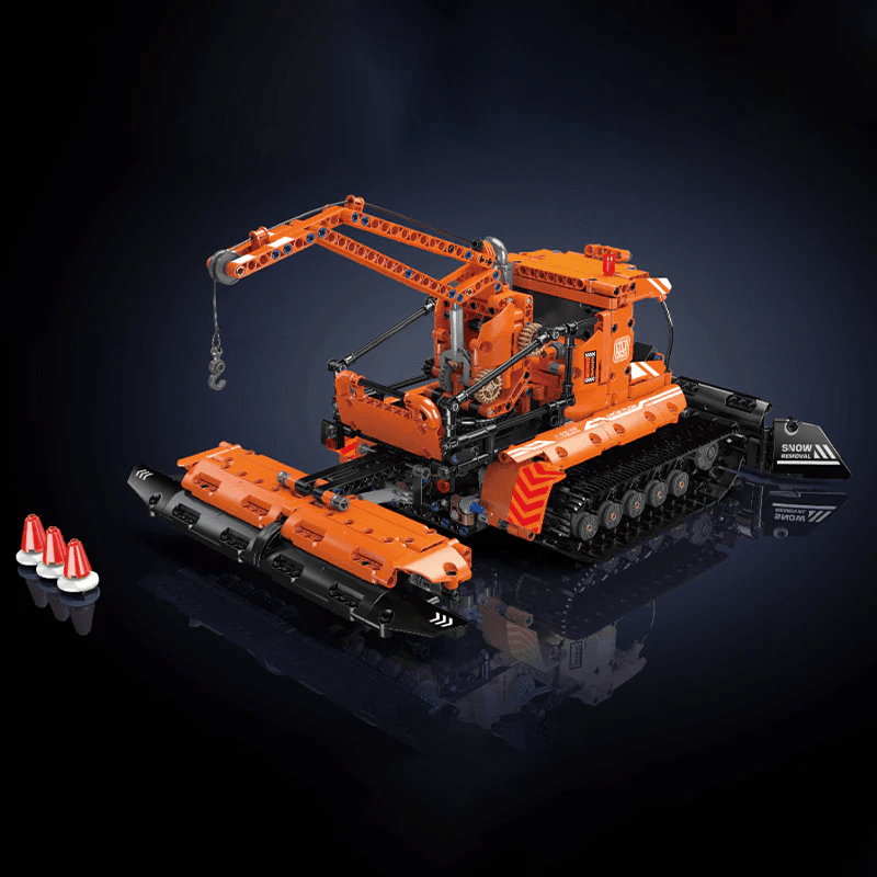 Motorized Snowplow Truck | 1240pcs - Power Brickz