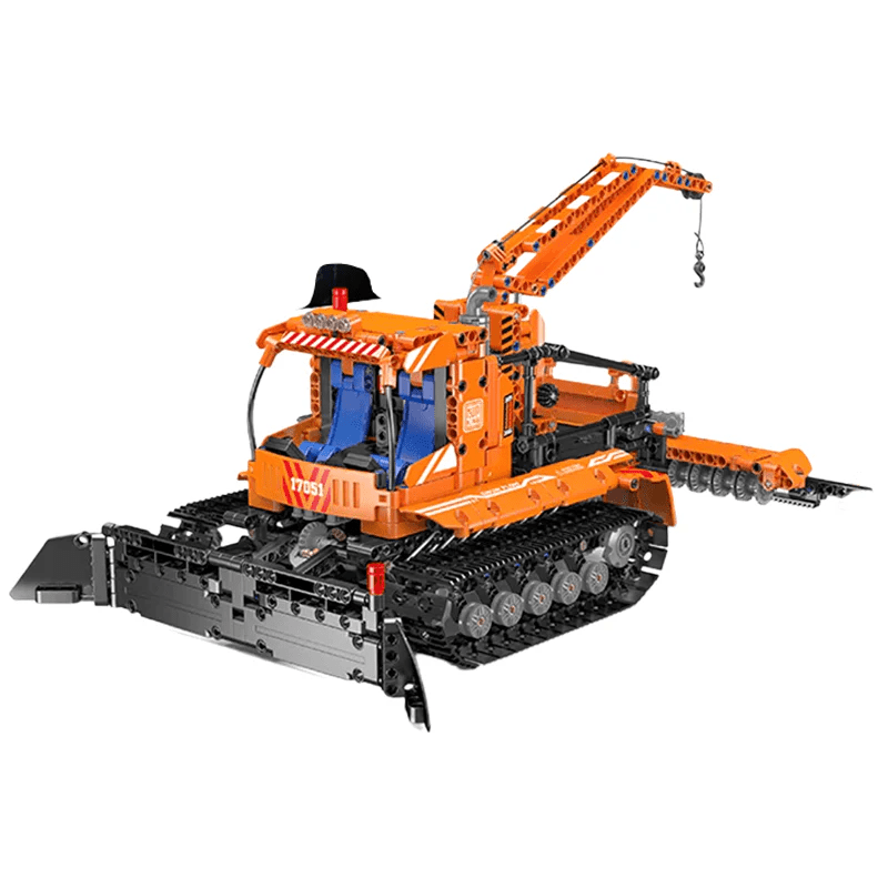 Motorized Snowplow Truck | 1240pcs - Power Brickz