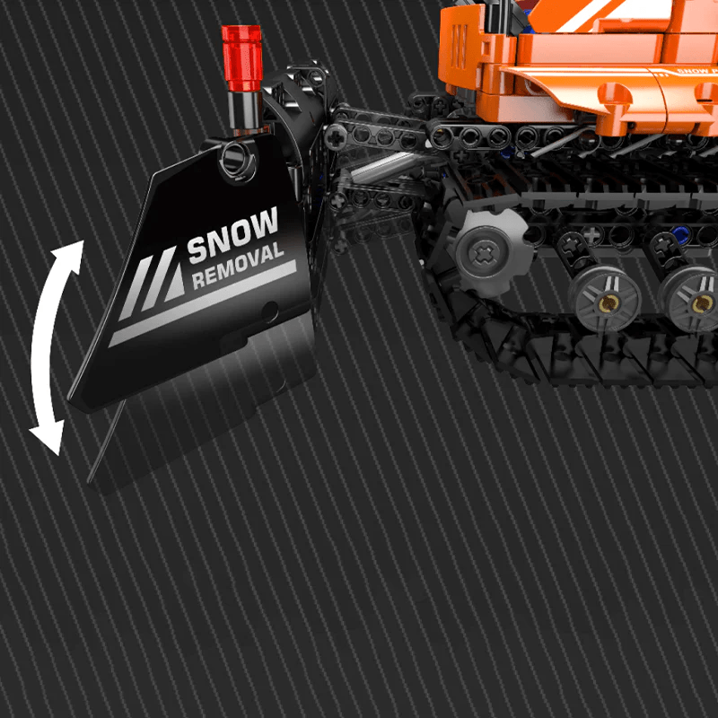 Motorized Snowplow Truck | 1240pcs - Power Brickz