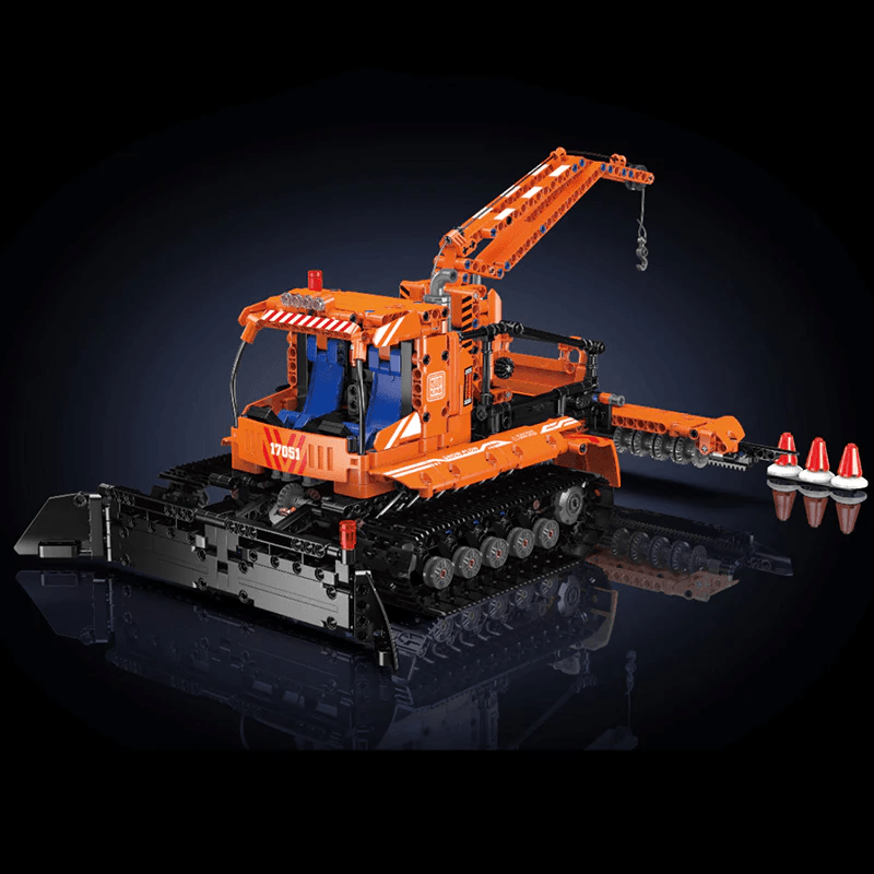 Motorized Snowplow Truck | 1240pcs - Power Brickz
