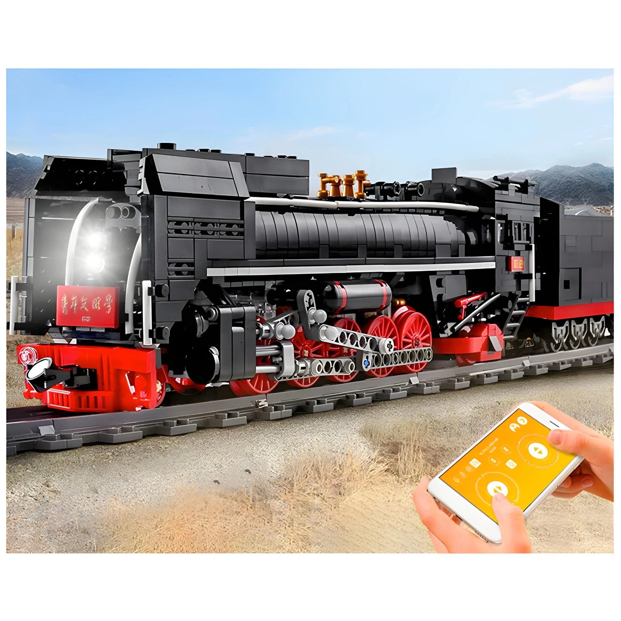 Motorized Steam Train | 1552pcs - Power Brickz