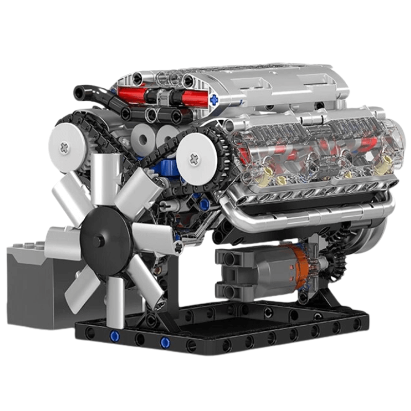 Motorized V8 Muscle Engine | 534pcs - Power Brickz