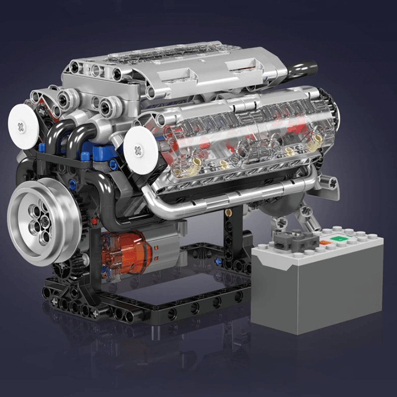Motorized V8 Muscle Engine | 534pcs - Power Brickz