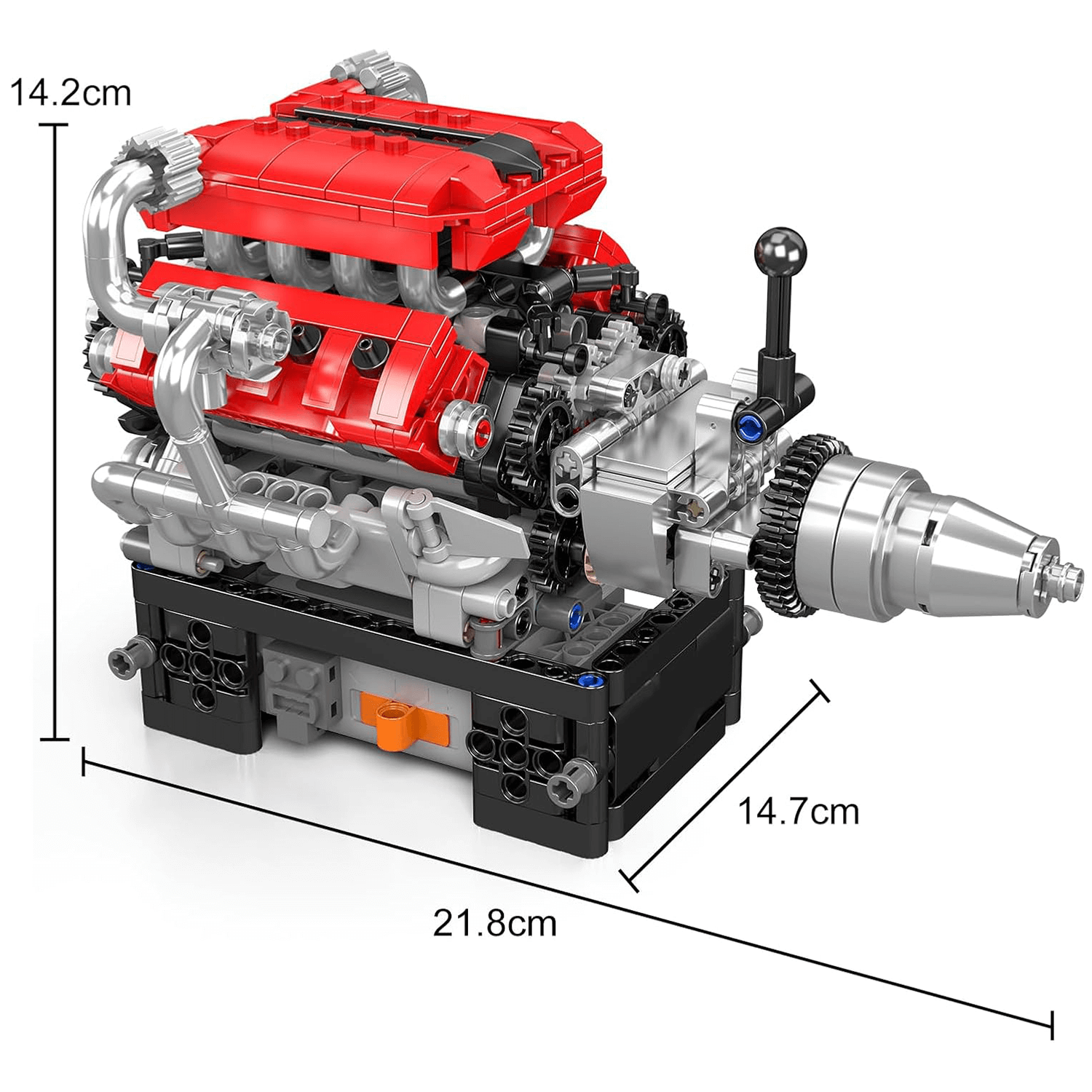 Motorized V8 Supercar Engine | 749pcs - Power Brickz