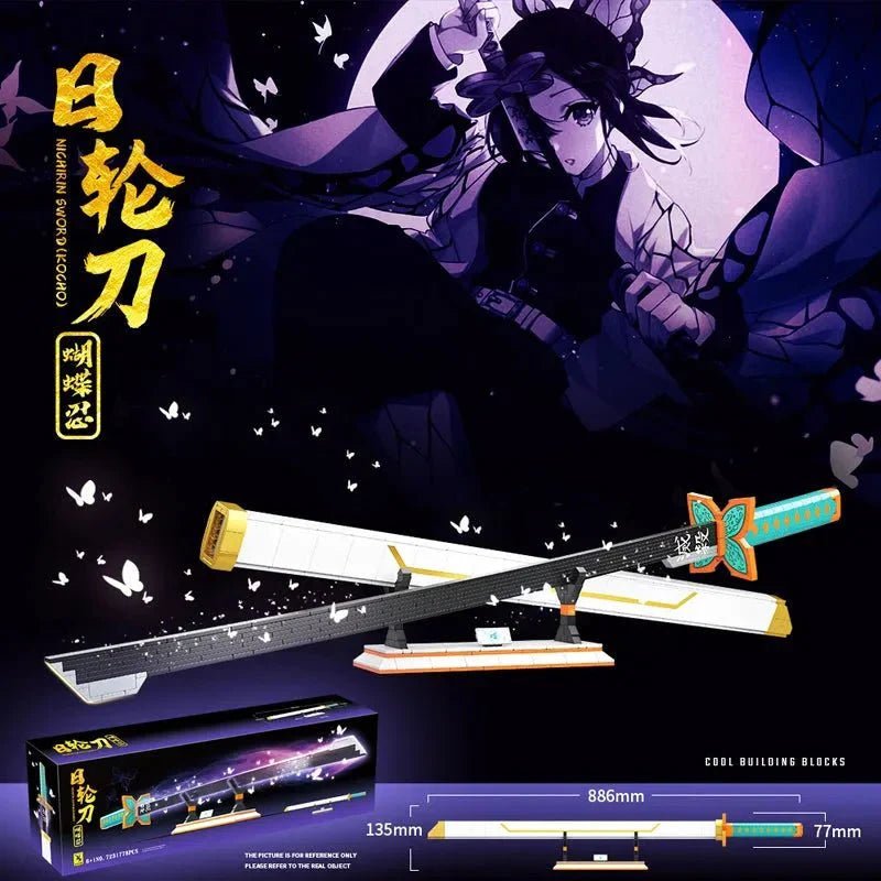 Movie Demon Slayer Nichirin Sword Bricks Toy | 790pcs - Power Brickz