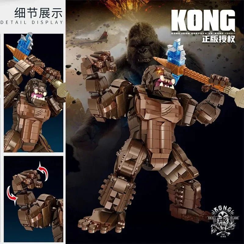 Movie Expert King Kong Bricks Toy | 1803pcs - Power Brickz