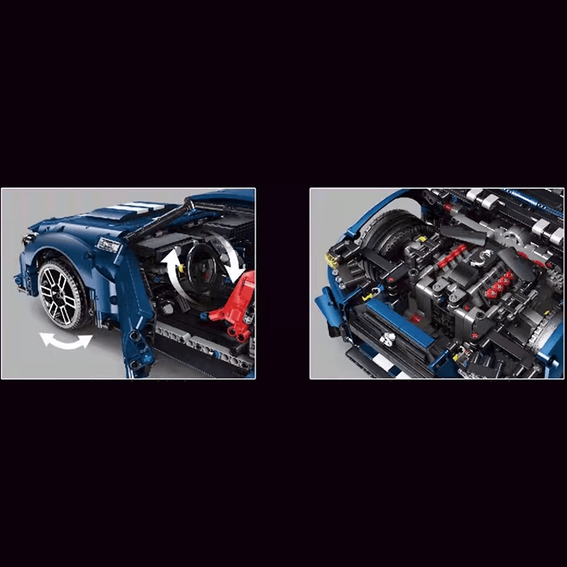 Supercharged Muscle Fastback - Building Set | Power Brickz