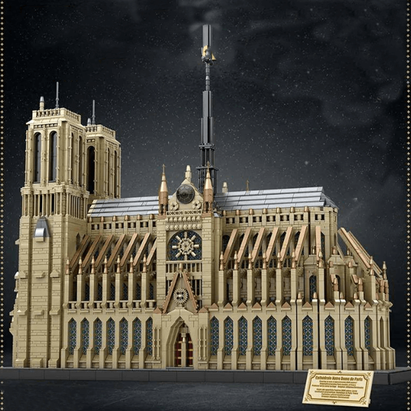 Notre Dame Cathedral – brick-built display model made from building blocks