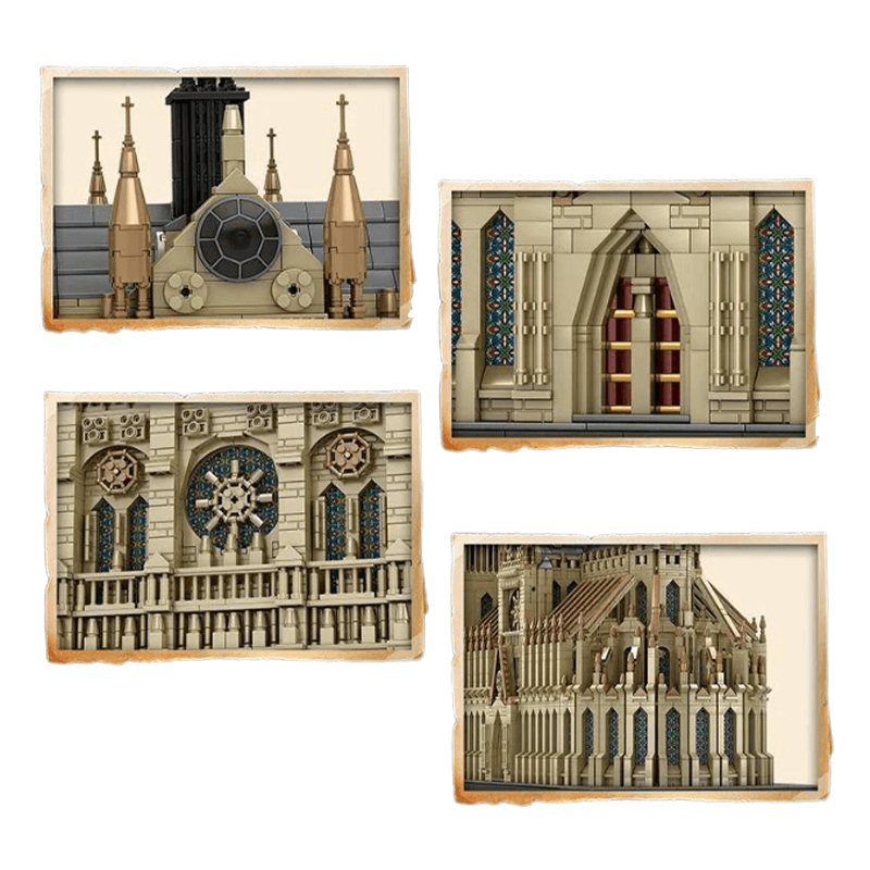 Notre Dame Cathedral – brick-built display model made from building blocks