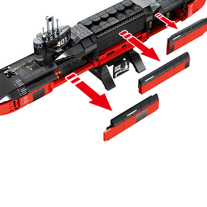 Nuclear Submarine - Building Set | Power Brickz
