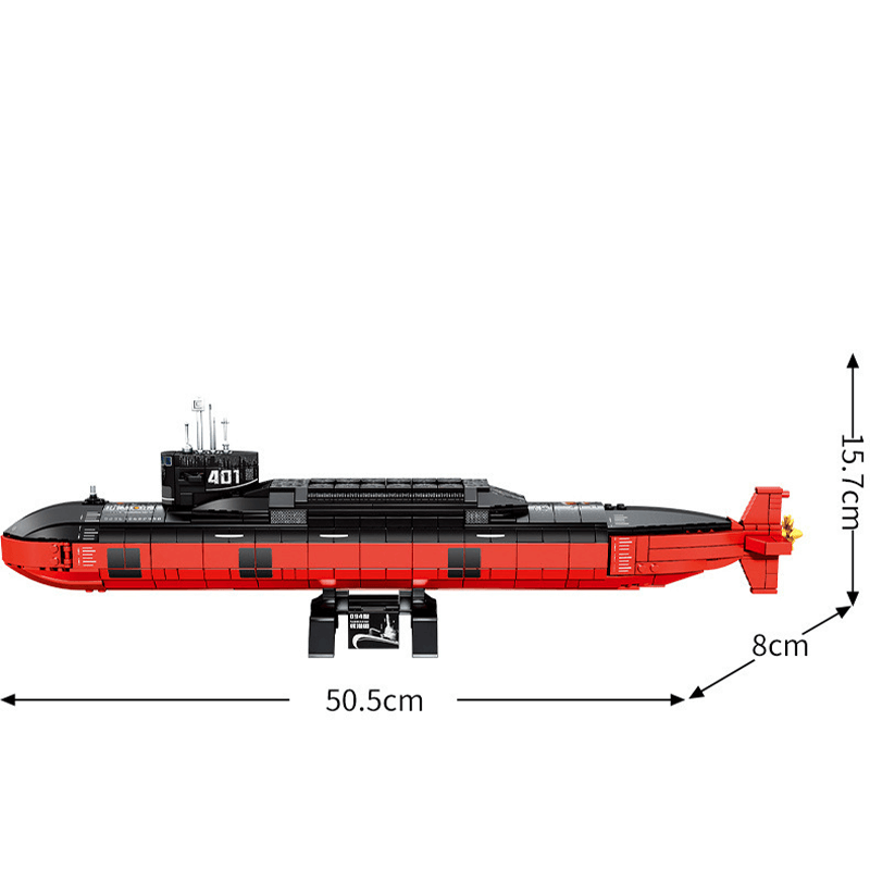 Nuclear Submarine - Building Set | Power Brickz