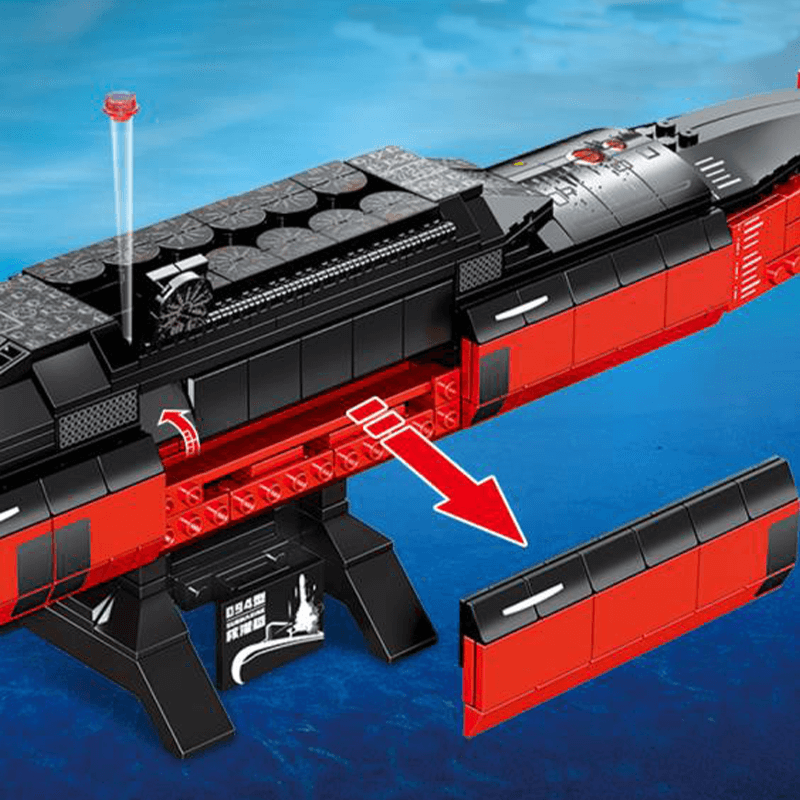Nuclear Submarine - Building Set | Power Brickz