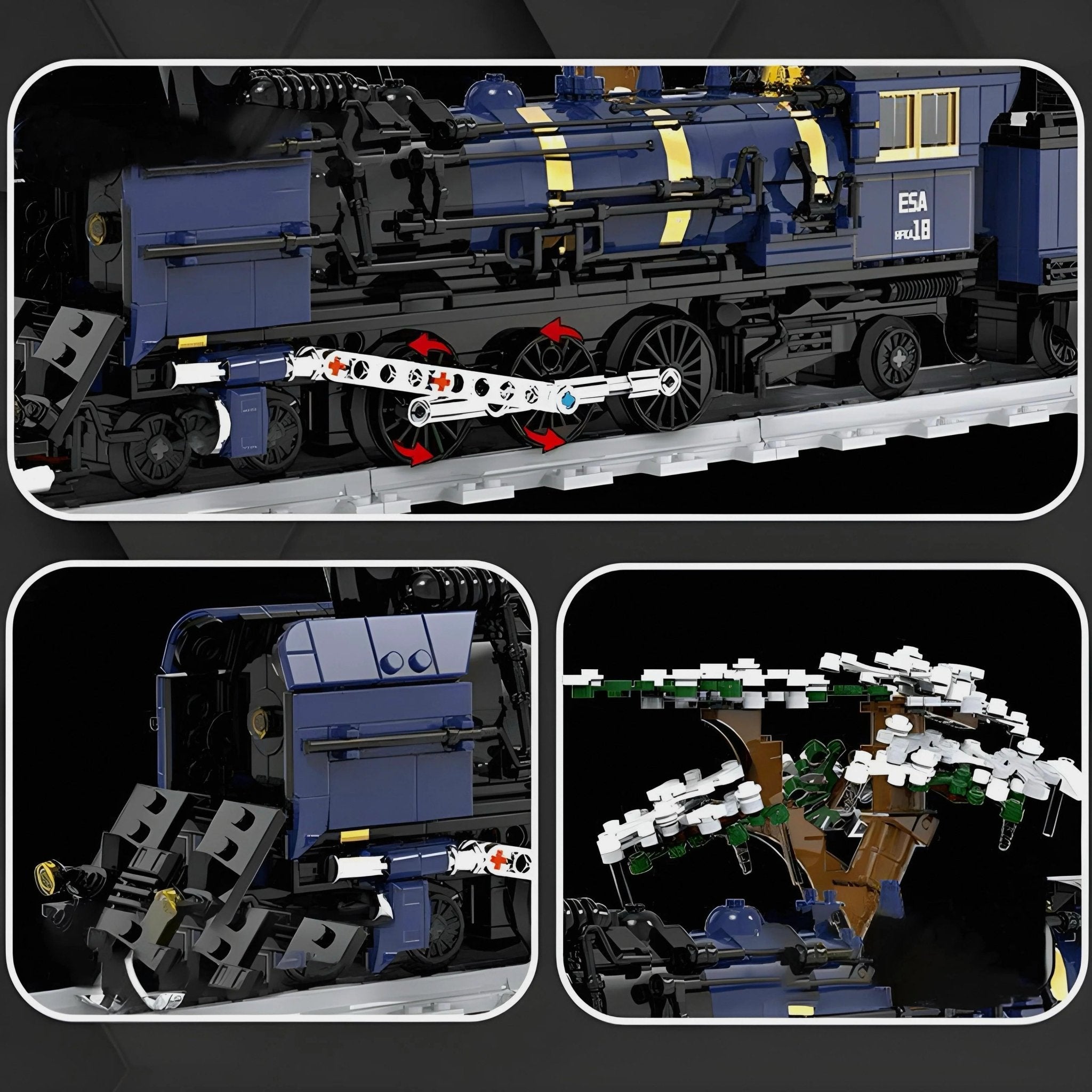 Oriental Steam Train | 1052pcs - Power Brickz