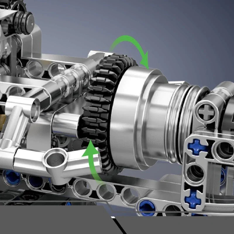 PAG Supercar V12 Engine Technic - Building Set | Power Brickz