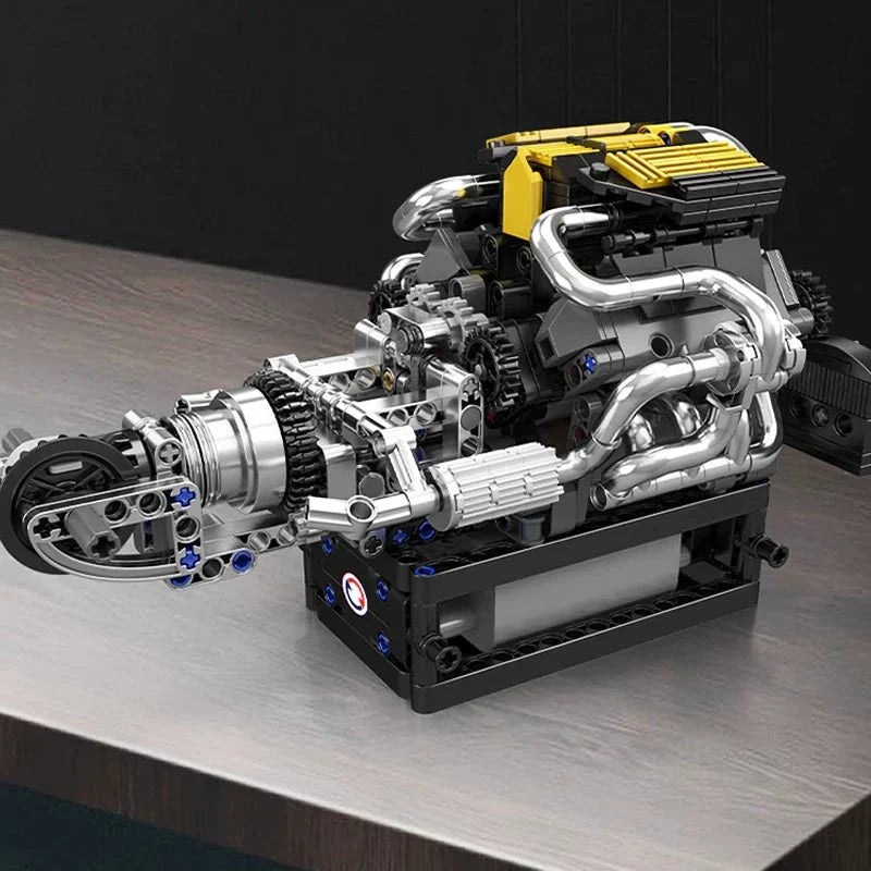 PAG Supercar V12 Engine Technic - Building Set | Power Brickz