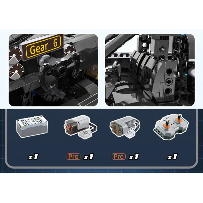 Carbon Hyper Roadster - Building Blocks Set | Power Brickz