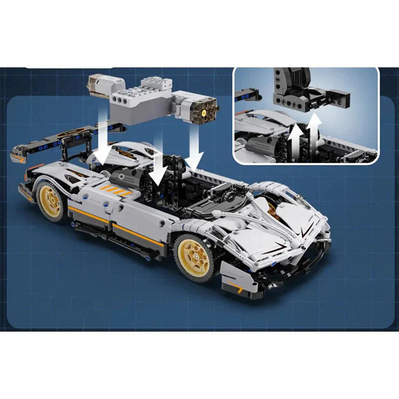 Carbon Hyper Roadster - Building Blocks Set | Power Brickz
