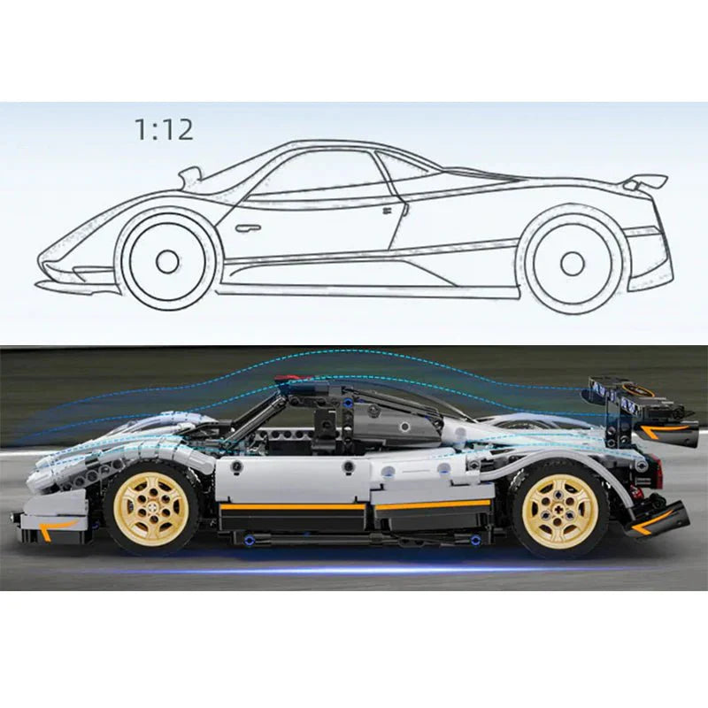 Carbon Hyper Roadster - Building Blocks Set | Power Brickz