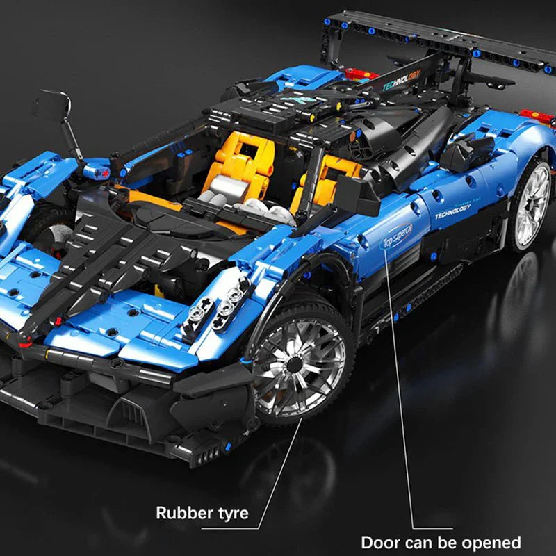 Carbon-Fiber VHypercar - Building Blocks Set | Power Brickz