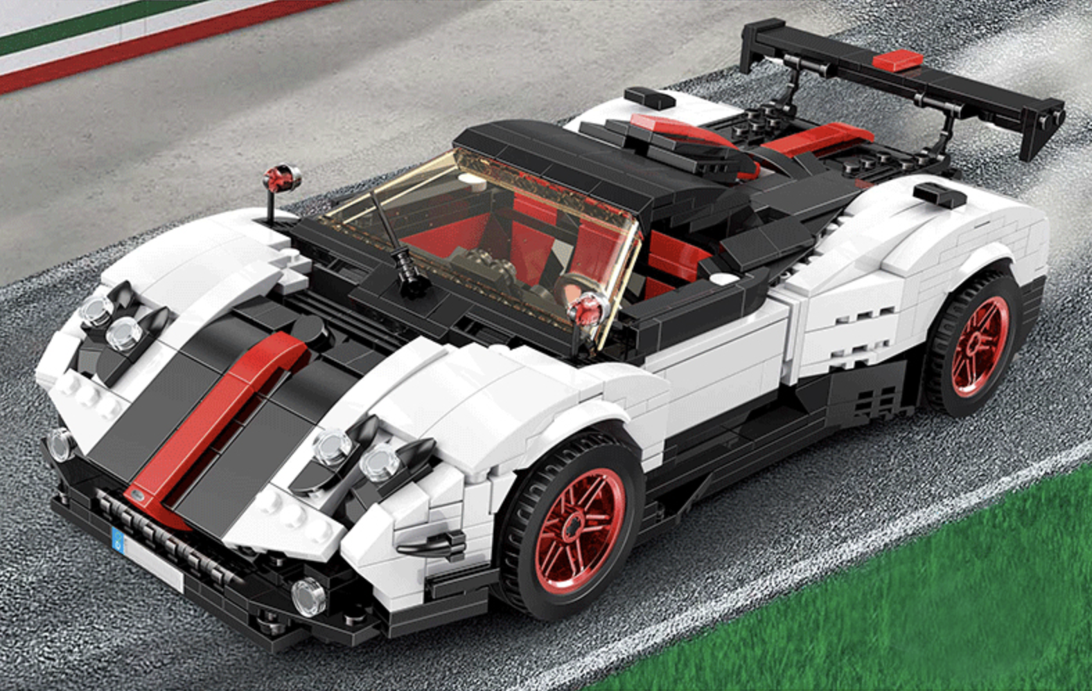 Roadster Zonda Cinque Convertible - Building Blocks Set | Power Brickz