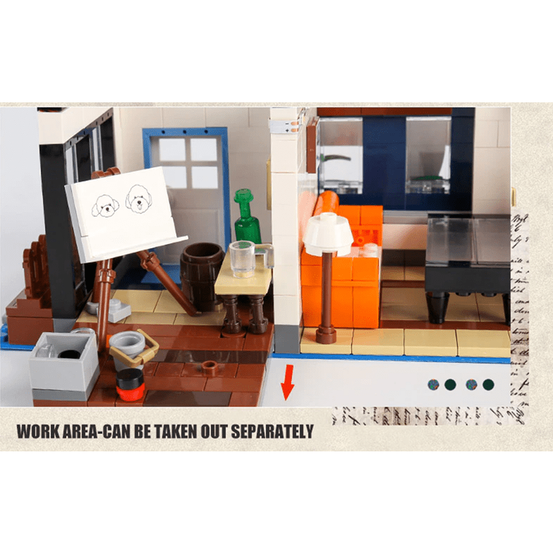 Panoramic Art Gallery - Building Set | Power Brickz