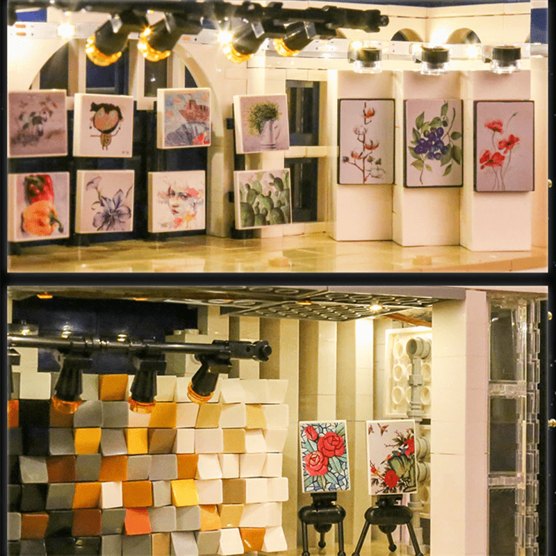 Panoramic Art Gallery - Building Set | Power Brickz