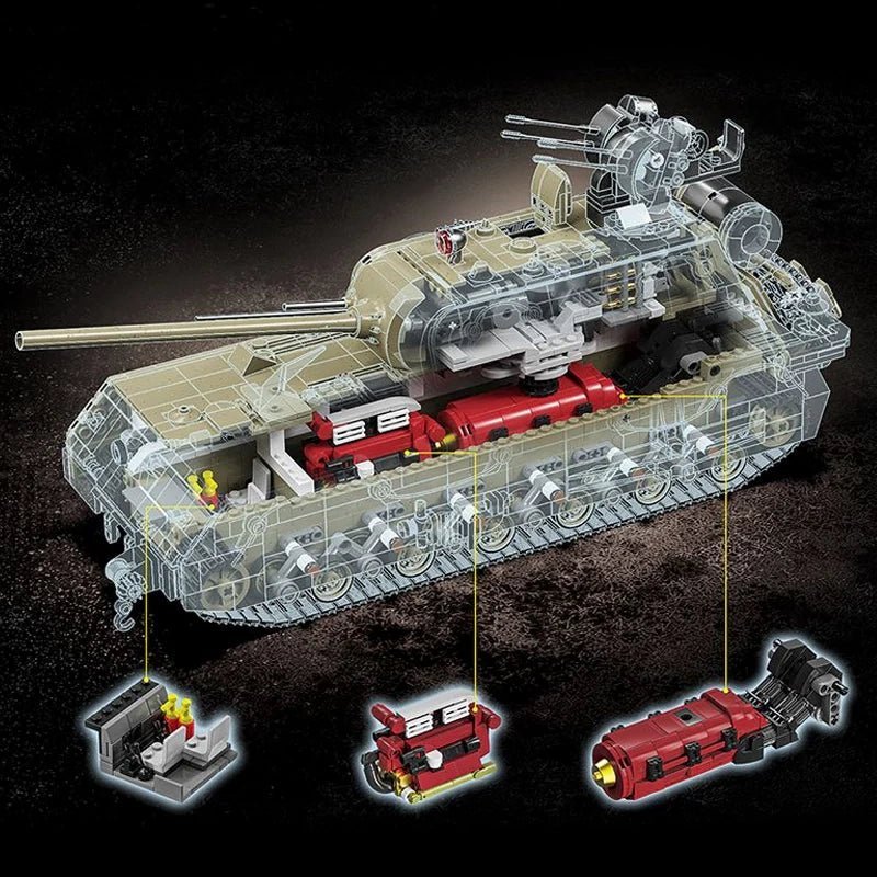 Panzer VIII Maus Tank Military | 3339pcs - Power Brickz