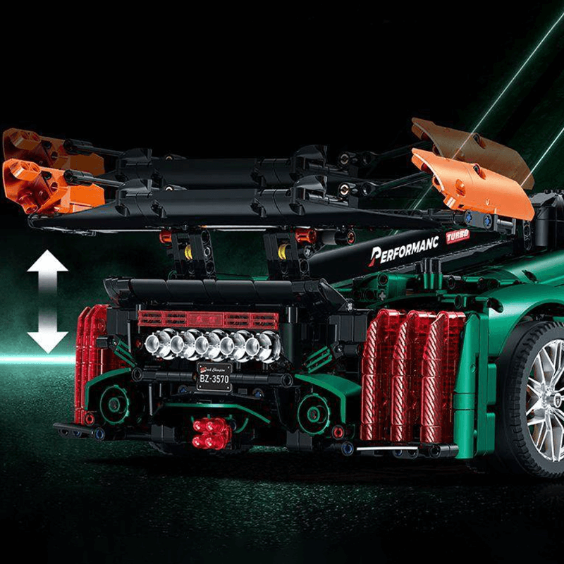 French Le Mans Hypercar 9x8 - Building Blocks Set | Power Brickz