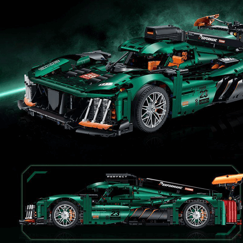 French Le Mans Hypercar 9x8 - Building Blocks Set | Power Brickz