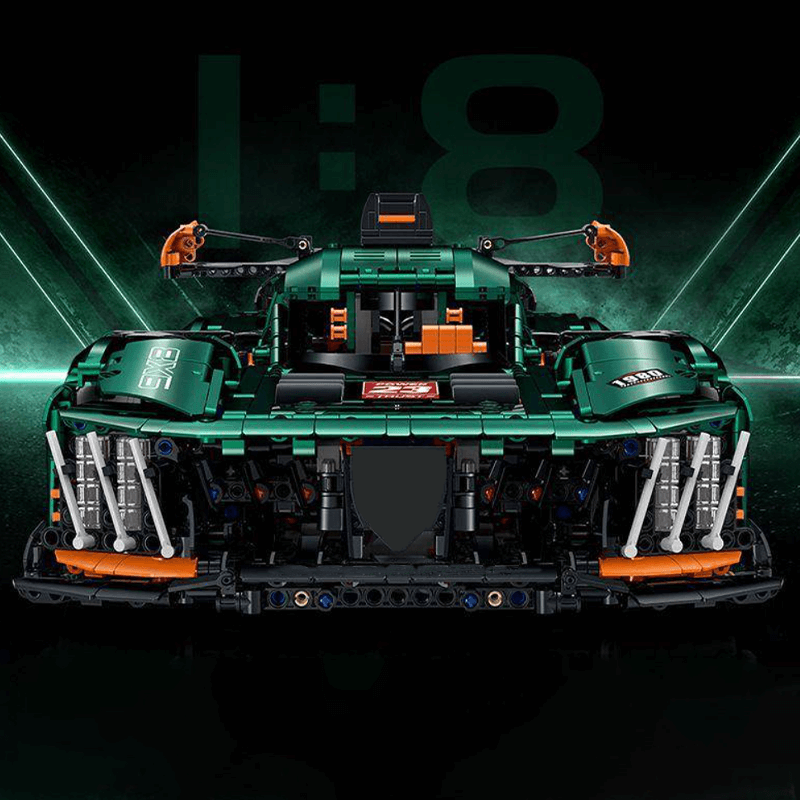 French Le Mans Hypercar 9x8 - Building Blocks Set | Power Brickz