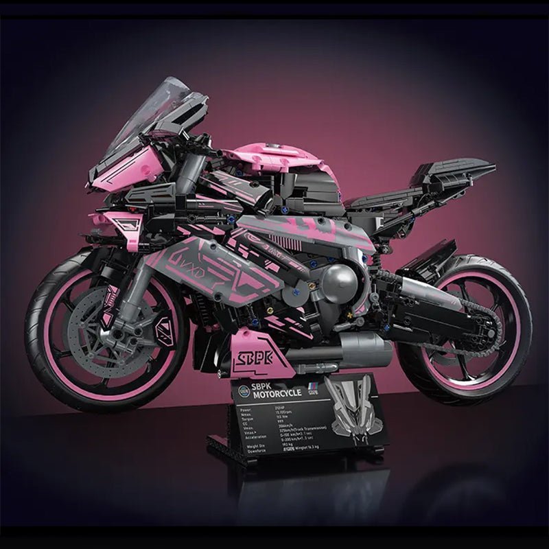 Pink Cyberpunk Superbike | 2000pcs - Power Brickz