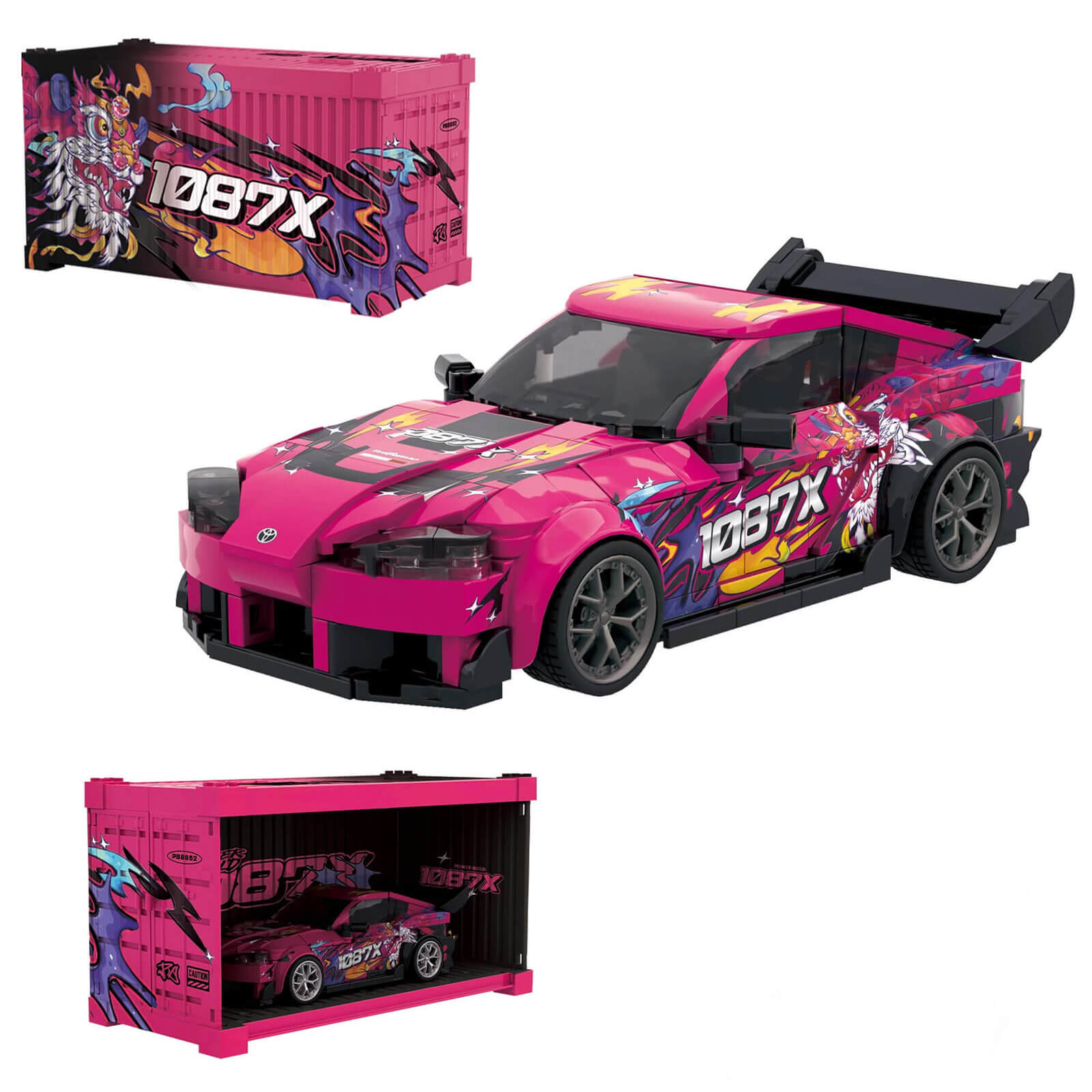 Toyota Supra A - Building Blocks Set | Power Brickz