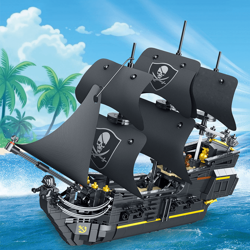 Pirate Ship - Building Set | Power Brickz