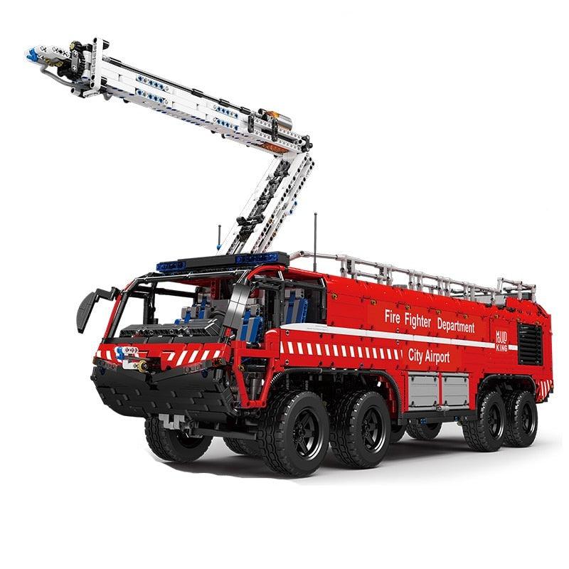 Pneumatic Airport Rescue Truck - Building Blocks Set | Power Brickz