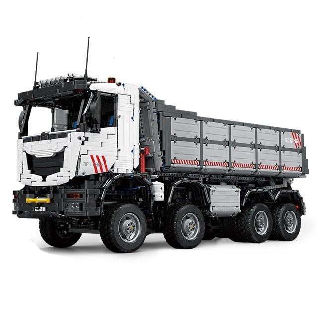 Pneumatic Articulated Dump Truck - Building Blocks Set | Power Brickz