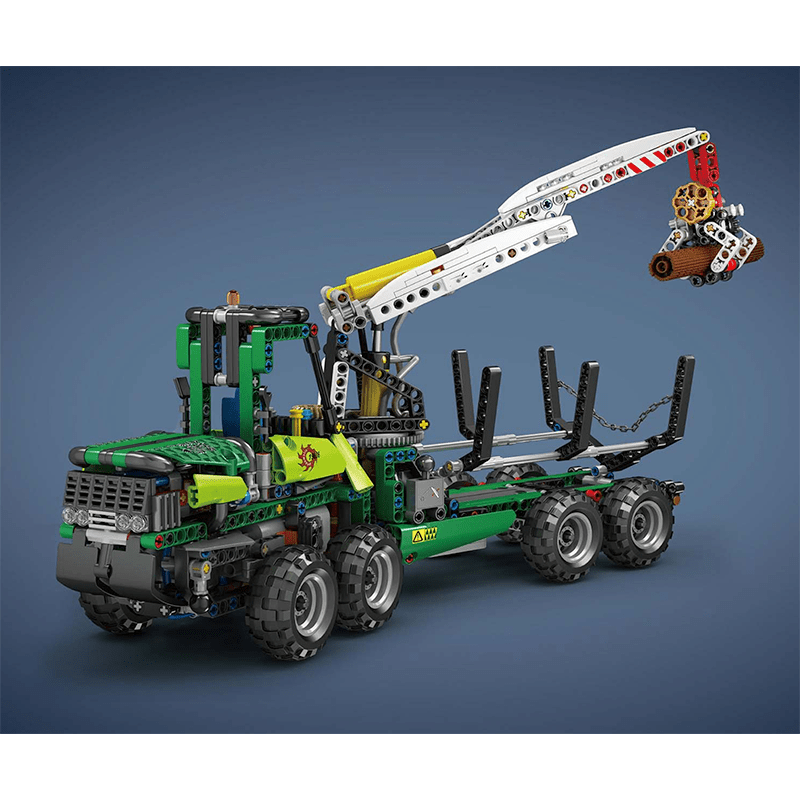 Pneumatic Forestry Harvester - Building Set | Power Brickz
