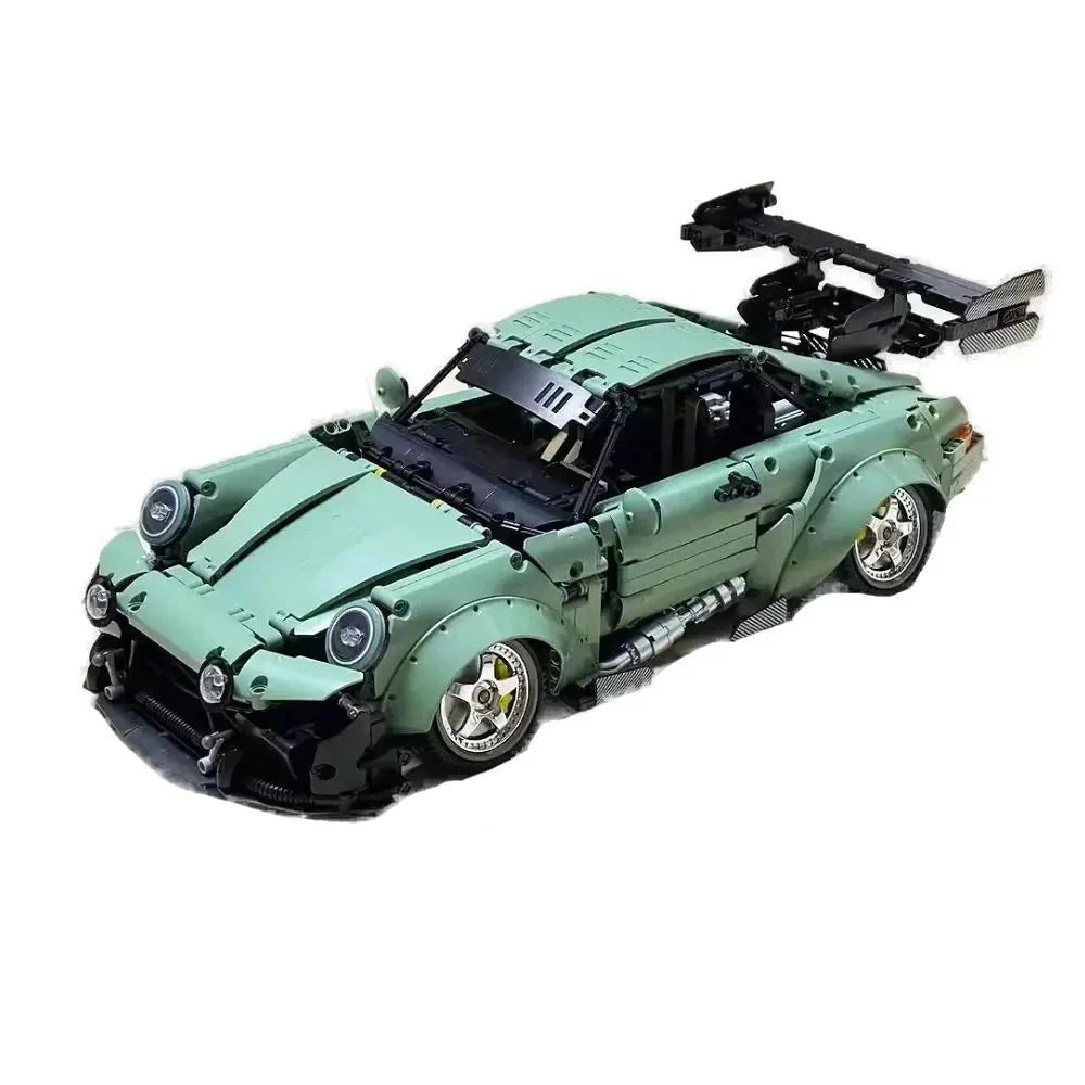 WidebodyRetro Rear-Engine Coupe - Building Blocks Set | Power Brickz