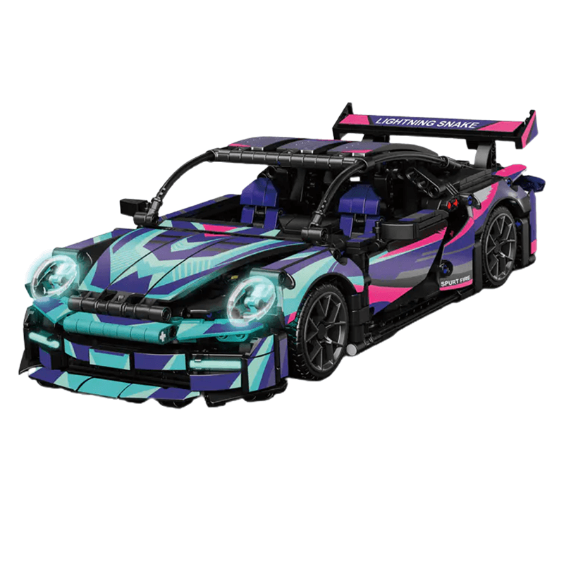 Cyberpunk Street Supercar - Building Blocks Set | Power Brickz