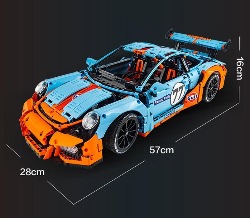 GulfGT3RS Track Racer - Building Blocks Set | Power Brickz