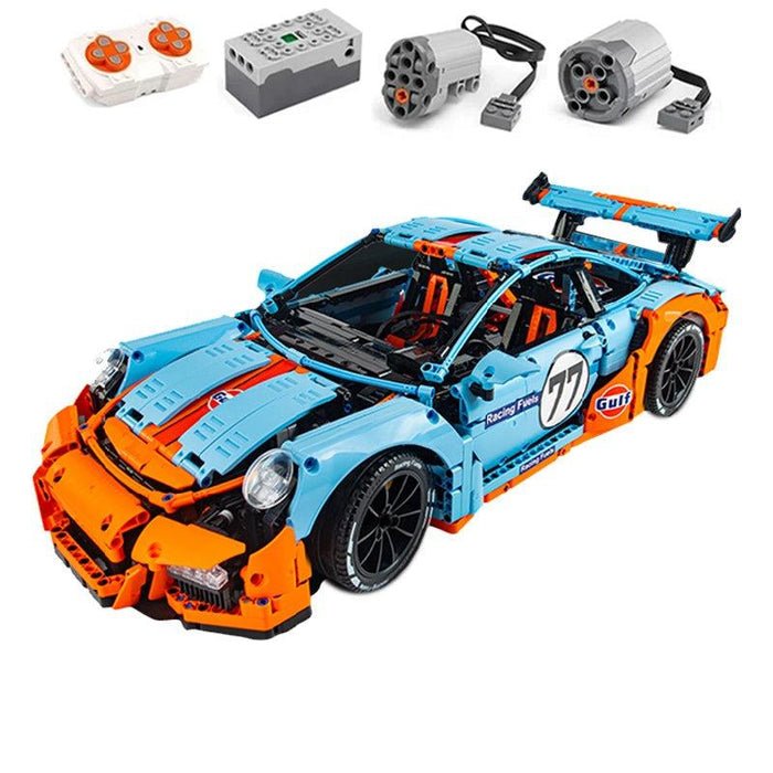 GulfGT3RS Track Racer - Building Blocks Set | Power Brickz